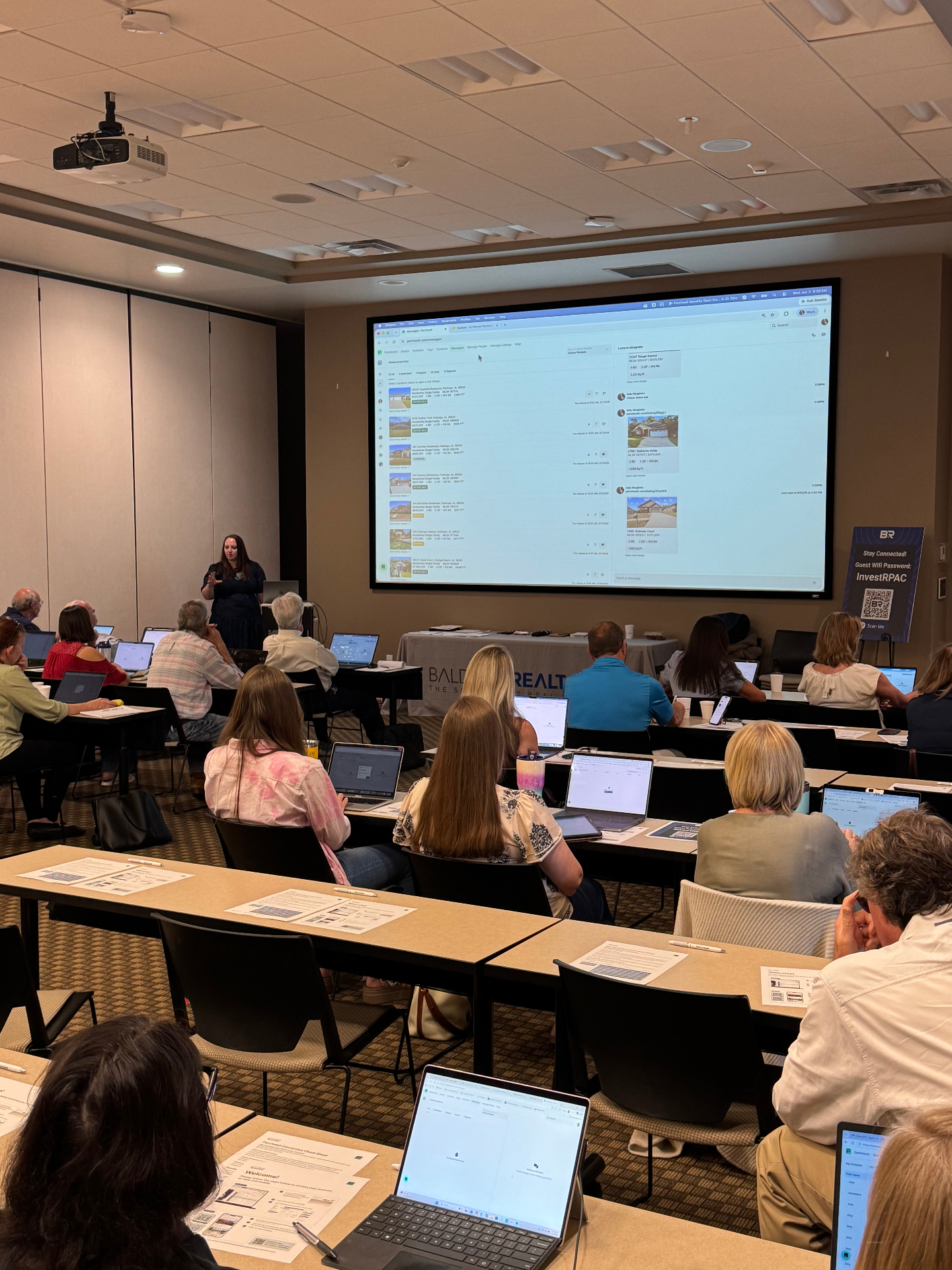 Live walkthrough of Perchwell messages with the Baldwin cohort